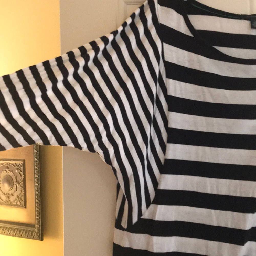 Tommy Hilfiger navy/white striped top - Picture 3 of 3